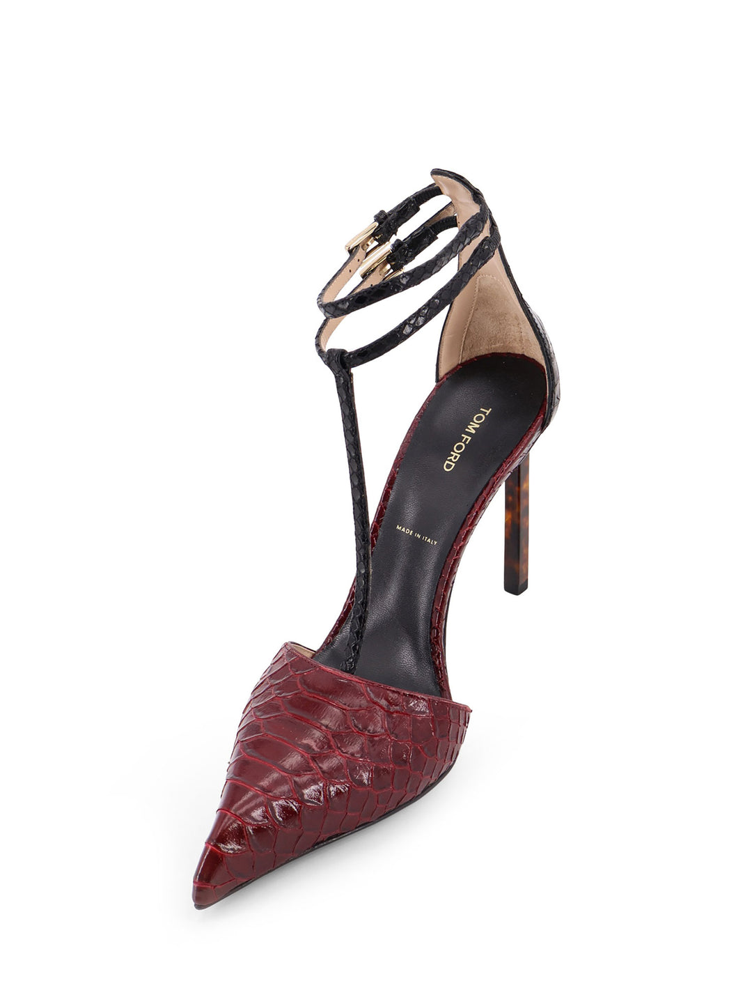 Tom Ford With Heel - RUBY RED/BLACK | 4de8d9635cf484769521ff8bc86033df9cfbebcc