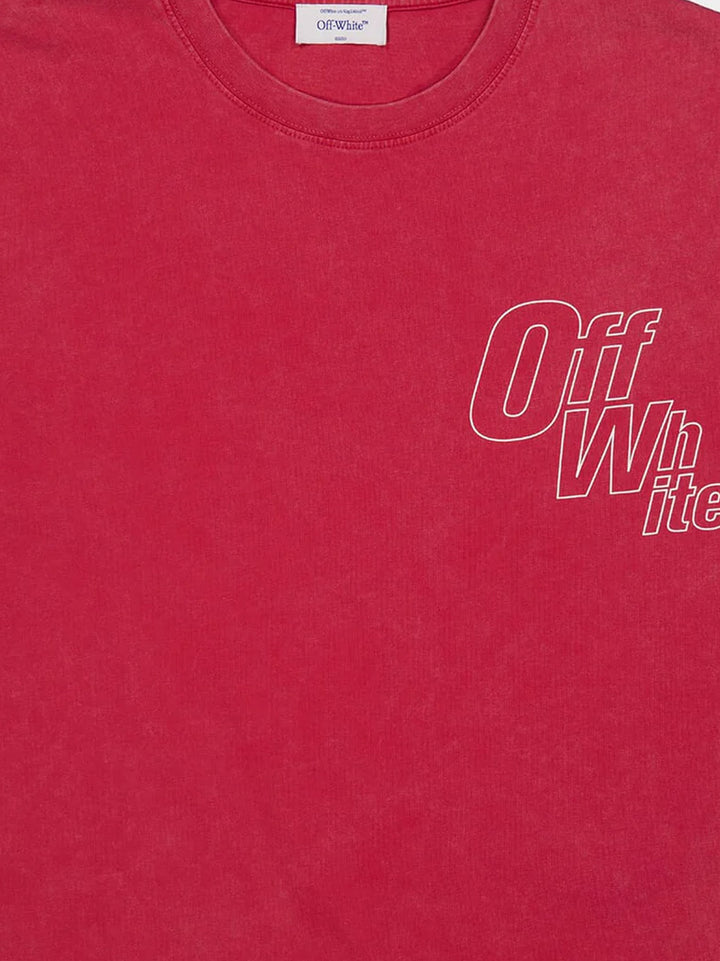 Off White T-shirts and Polos - CORAL RED - W | b7235c5832de8d8f9272dd3db353bcec0748931b