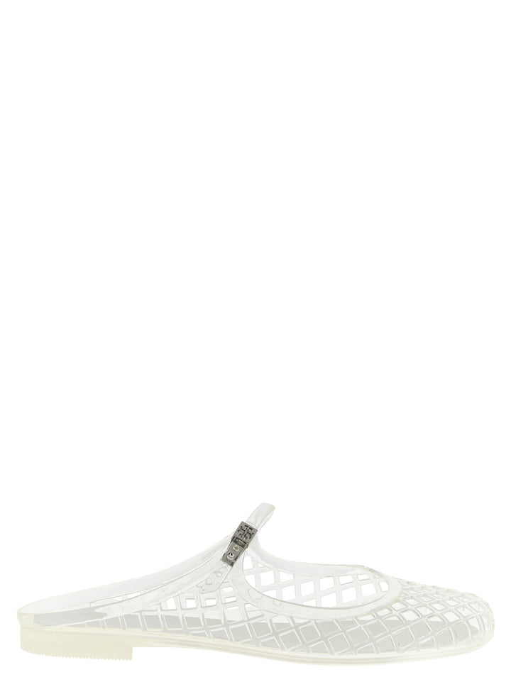 Tory Burch Mello Mary Jane Jelly Flat shoes - Bianco | c6490f307319d78b4ccfbe0448a9349e8fa01bfe