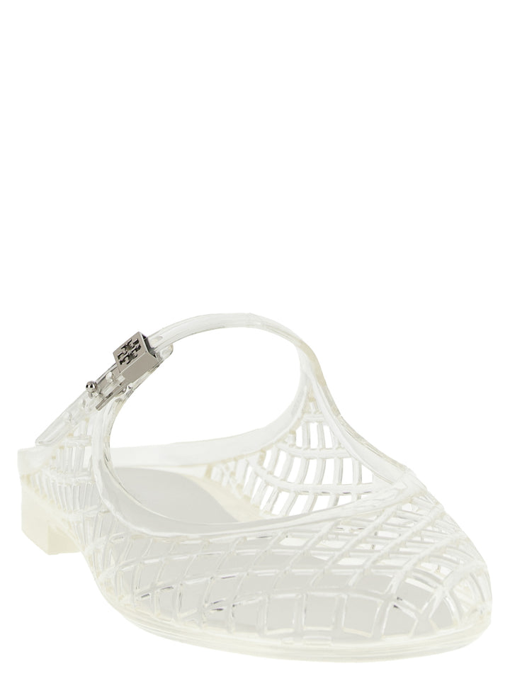 Tory Burch Mello Mary Jane Jelly Flat shoes - Bianco | 7ad5b343b1a5f3dd5c56890194f0cb9b6e60c06e