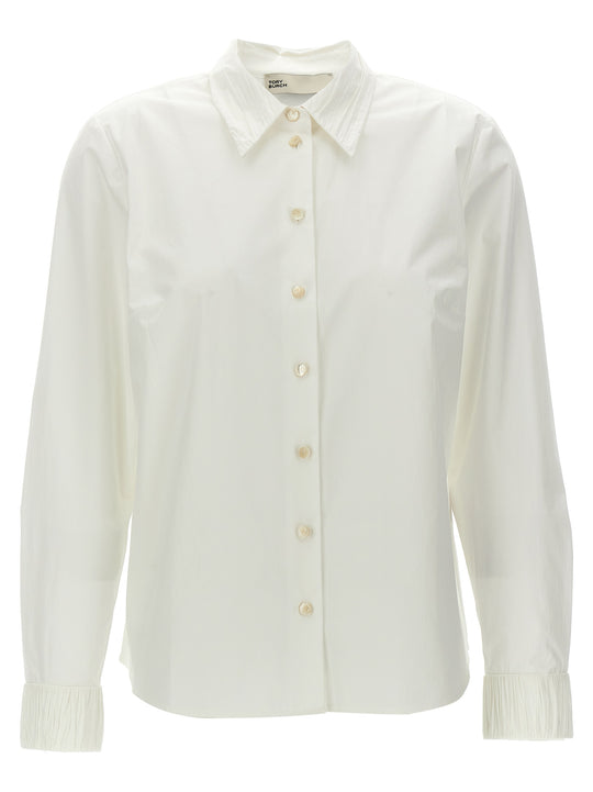 Pleated Detail Shirt Camicie Bianco