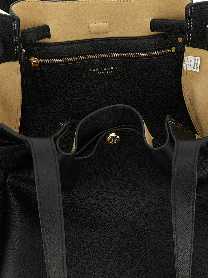 Tory Burch Romy Tote Tote - Nero | 21822a1471f895070baad65466ac98878675bcdf