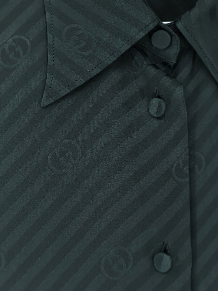 Gucci Shirts - DARK BOTTLE GREEN | 07e2745faba81e1900693bffbfdbf9ccc67843ff