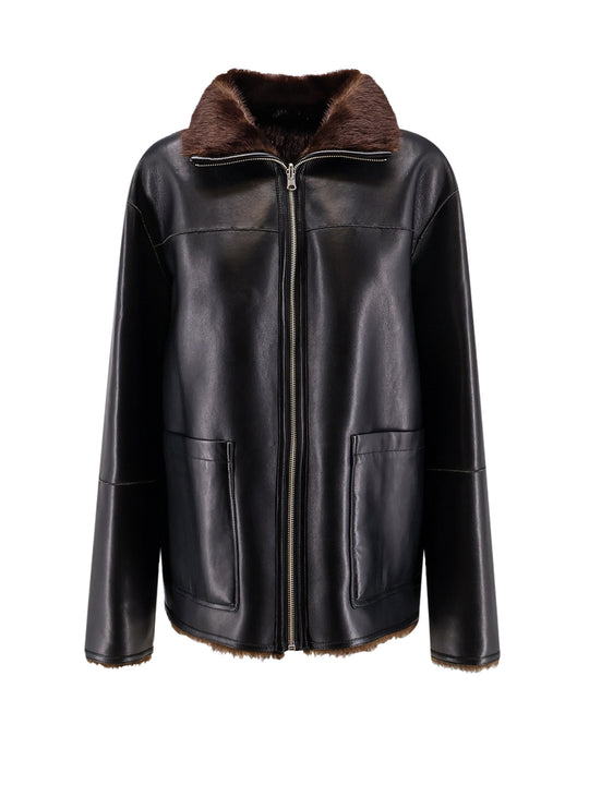 Brella Reversible Leather Jacket