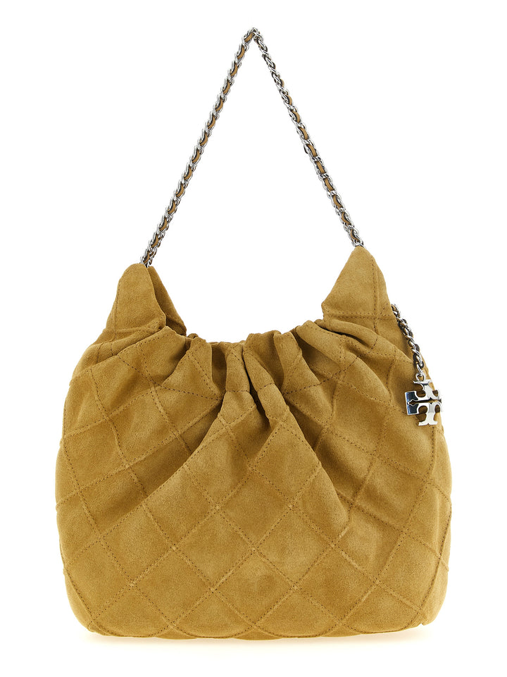 Tory Burch Hobo Mini Fleming Borse a Spalla e Tracolla - Beige | c548a63a4f82478fea9f19548f1c399662535287
