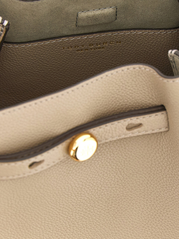Tory Burch Romy Borse a Mano - Beige | 05784271083958e78e1cd112b86e82be9227a48e