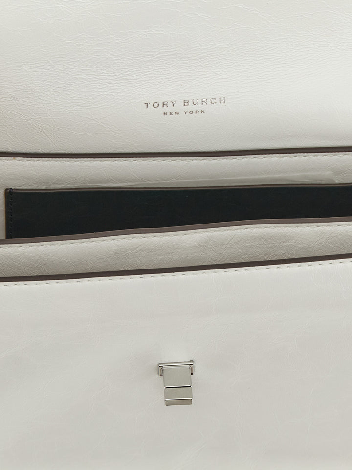 Tory Burch Kira Turnlock Borse a Spalla e Tracolla - Bianco | 643ea5970568ec57311be6cfe3a5126d2c5bc725