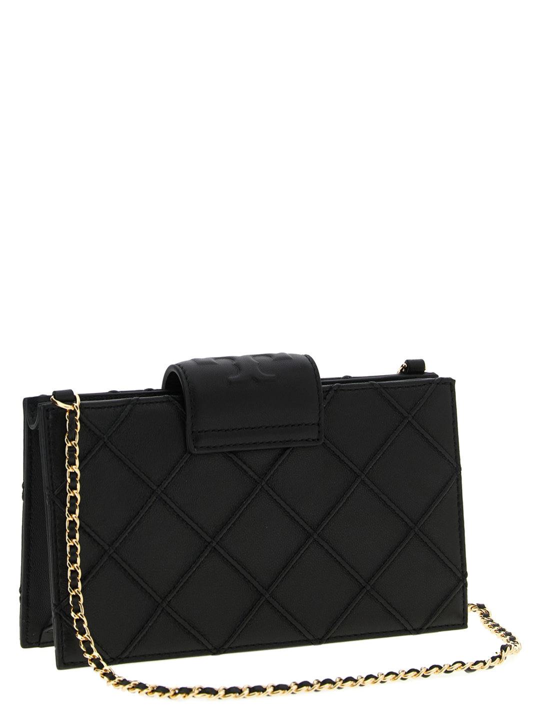 Tory Burch Fleming Portafogli - Nero | db8f3945b2148ebcf458806f578def769a444e13