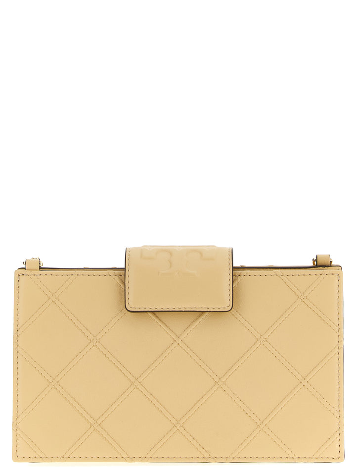 Tory Burch Fleming Portafogli - Beige | b3360e96921b8537d5bc3e3d1ea3876bb7bcbbc5