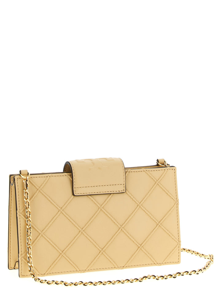 Tory Burch Fleming Portafogli - Beige | de378aa95e4cc74a04b797154368a6c58ff60d59