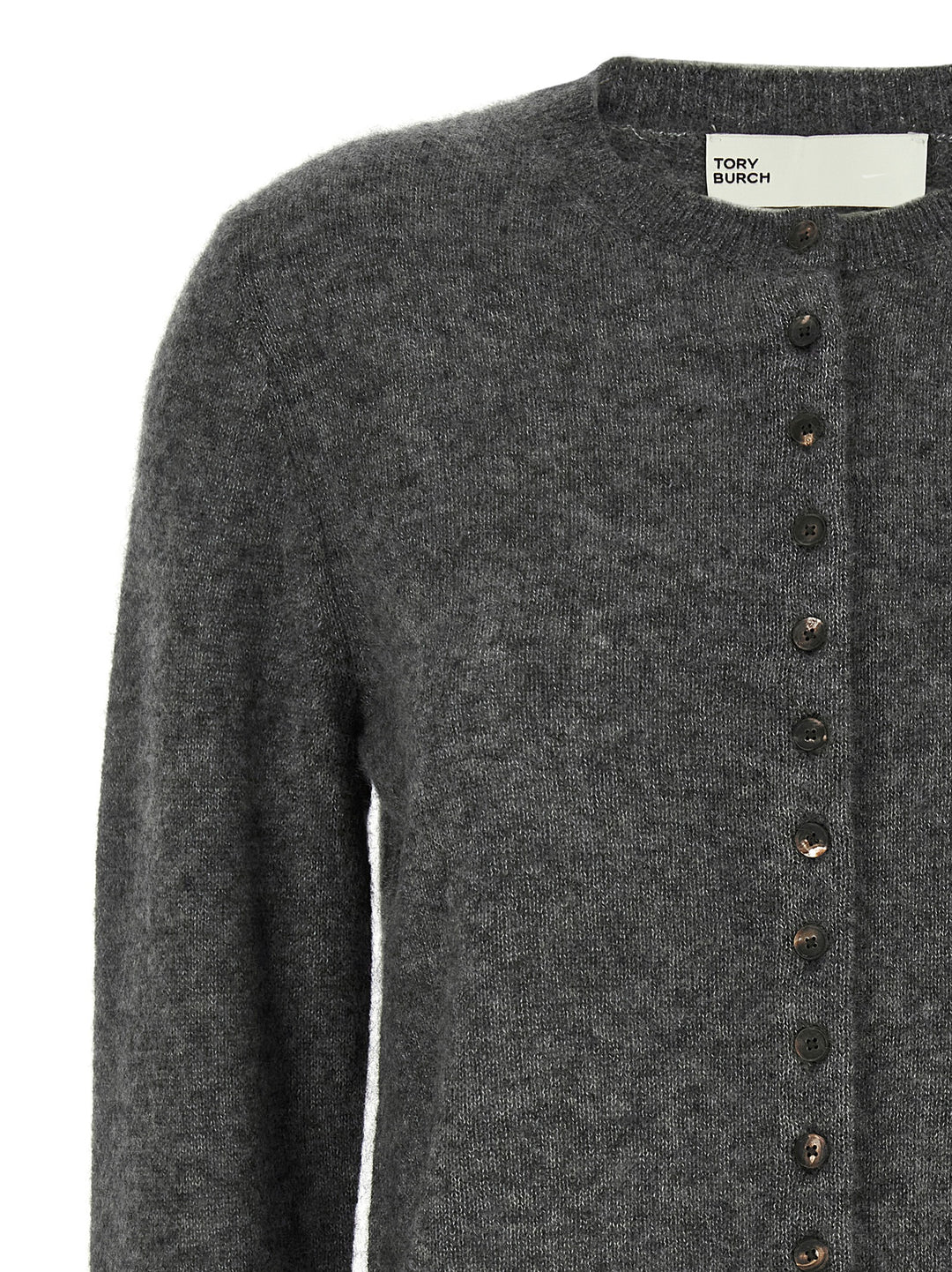 Tory Burch Embroidery Cardigan Maglioni - Grigio | 6e46728a5a49b821e6dadd8289e8b456992fbc78