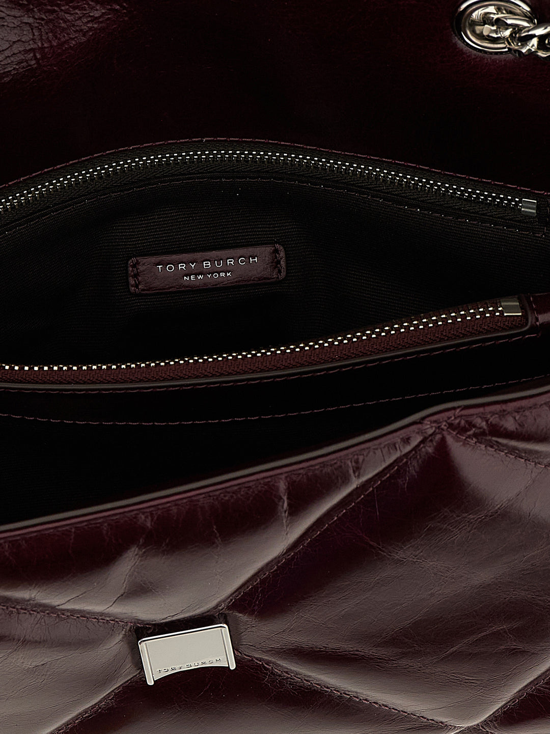 Tory Burch Kira Diamond Borse a Spalla e Tracolla - Bordeaux | 91611f32a15176f06c3964593784064d0c8fba3a