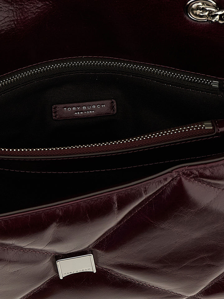 Tory Burch Kira Diamond Borse a Spalla e Tracolla - Bordeaux | 91611f32a15176f06c3964593784064d0c8fba3a