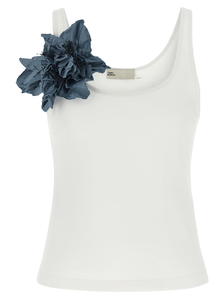 Tory Burch Shoulder Top Top - Blu | d487d2a3d95519c2bd46e9201bd3d99542f164de