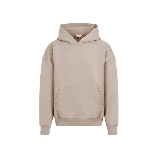 Sand Hooded Cotton Sweatshirt
