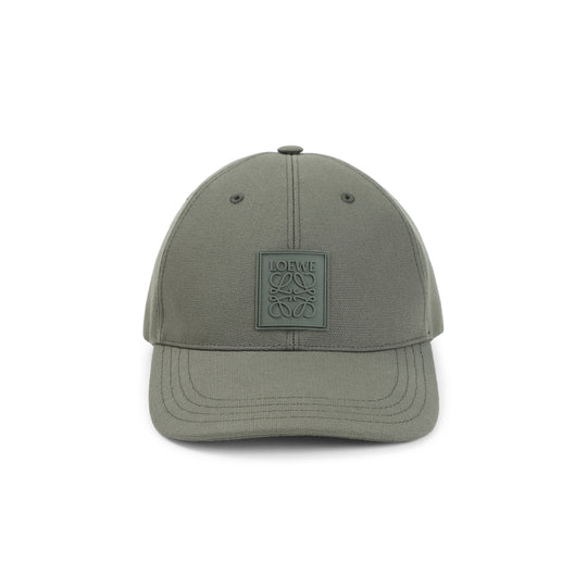 Khaki Green Cotton Patch Cap