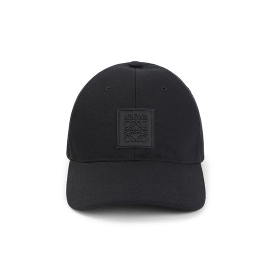 Black Cotton Patch Cap