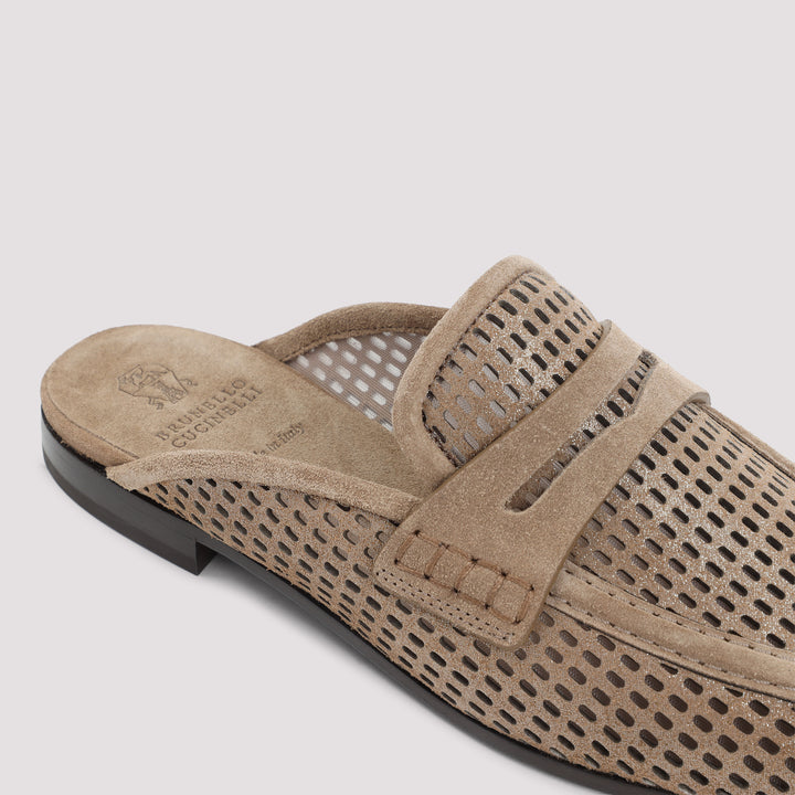 Brunello Cucinelli Mules - Nude & Neutrals | 2185777be899001fa892746bfa4d793b20c81462
