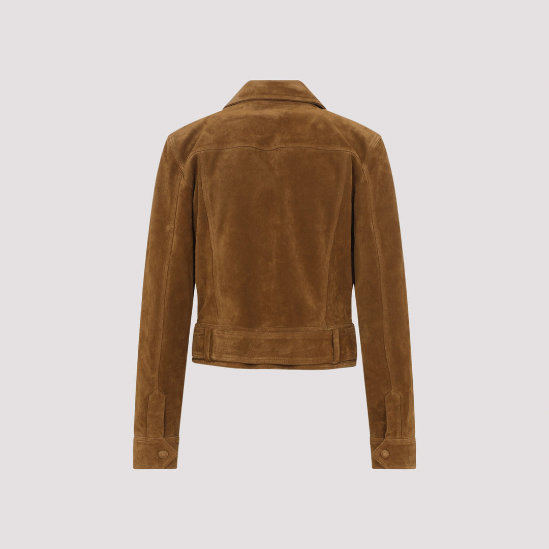 Saint Laurent Giacche - Marrone | 7fb7acdf88a3d19a6c751ec205c57229c0ff0b2b