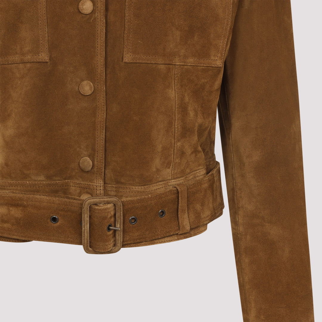 Saint Laurent Giacche - Marrone | cc363a8483746c236d1735d1f3fcbc7b4488bd49