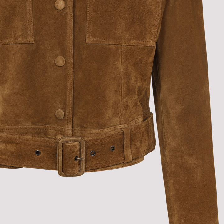 Saint Laurent Giacche - Marrone | cc363a8483746c236d1735d1f3fcbc7b4488bd49