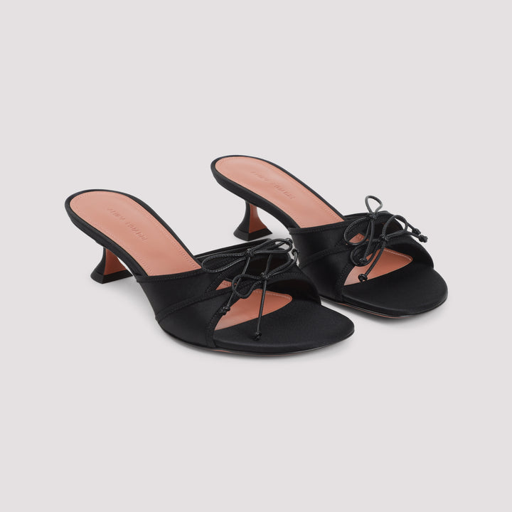 Amina Muaddi Mules - Nero | e0539046c707d176ca1280658fc7576dc3ccce28