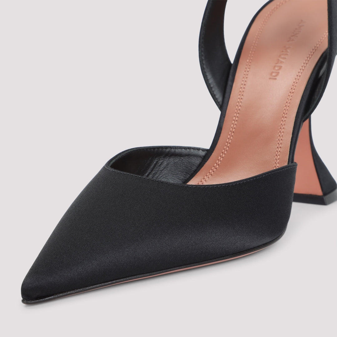 Amina Muaddi Mules - Nero | e155213620492e6351472d1a71c3da111e16ffd7
