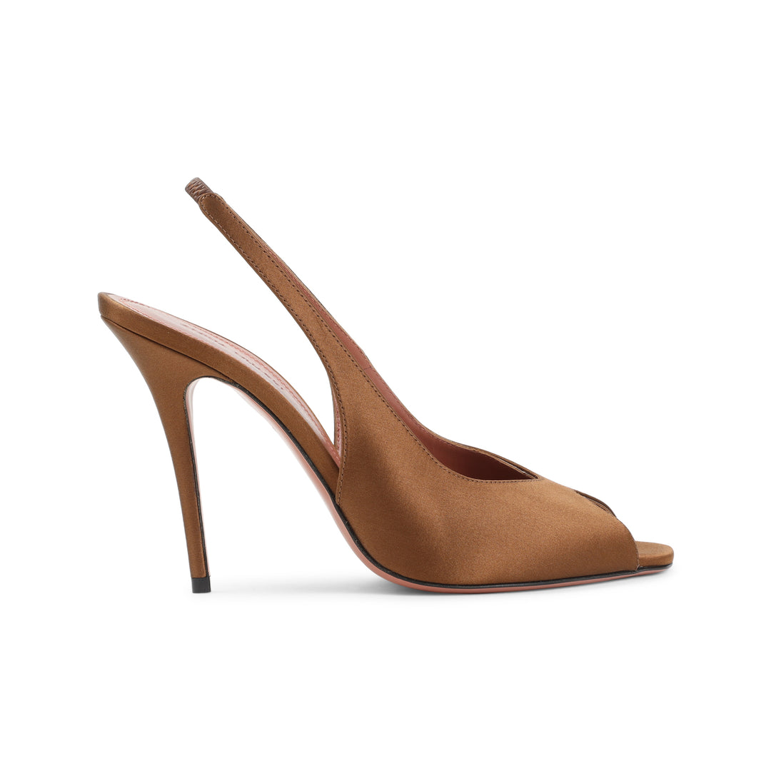 Amina Muaddi Mules - Marrone | f8e5220a7aebead4a939dfc4c5ed116454050b61