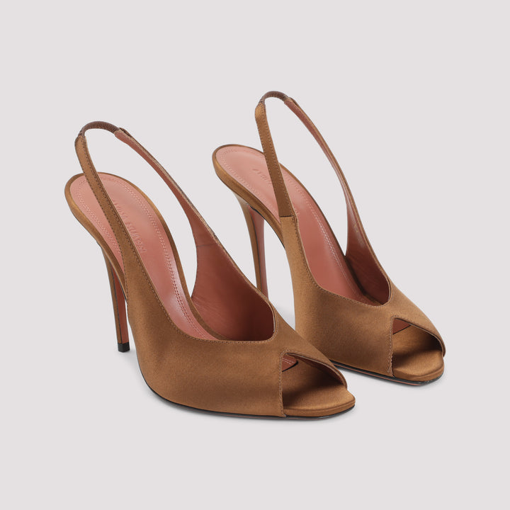 Amina Muaddi Mules - Marrone | c8dc9bb529eb707a147f2967d99889aec316037b