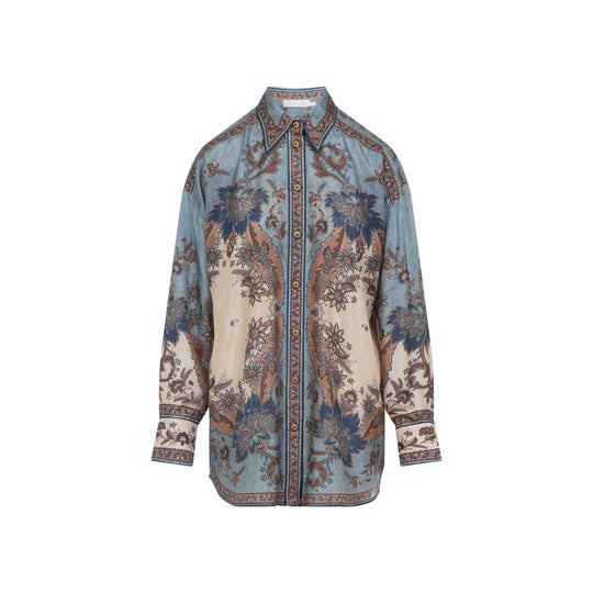Blue Ascension Silk Shirt