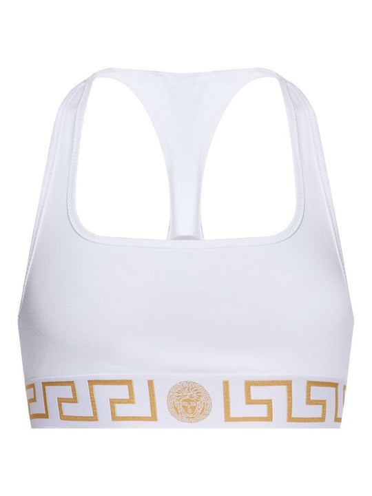 Bralette Con Scollo Rotondo E Bordo Greca