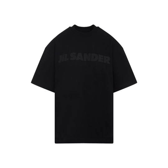 Black Logo Cotton T-Shirt