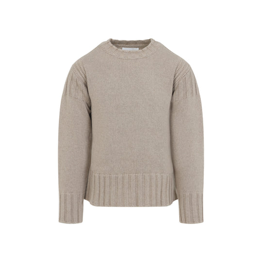 Sand Stone Cashmere Long Sleeves Cn Sweater