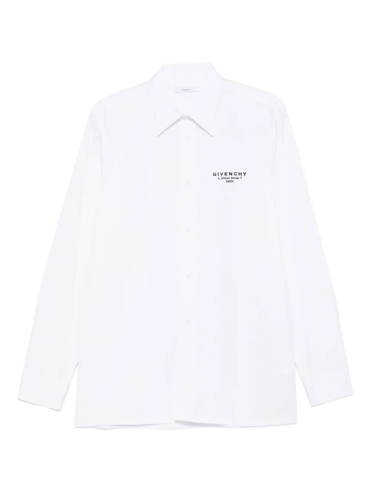 Camicia Classic Fit Con Stampa Givenchy Paris
