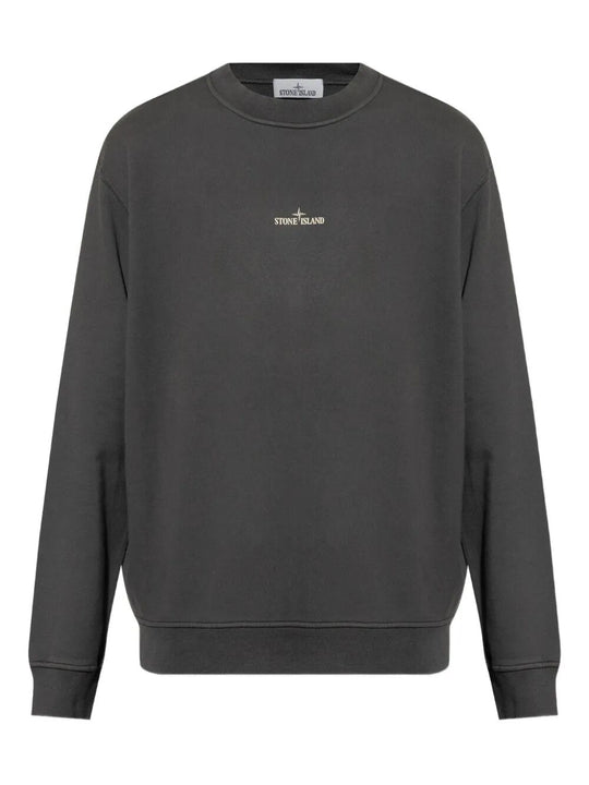 Felpa In Cotone Oversize Con Stampa Industrial Four