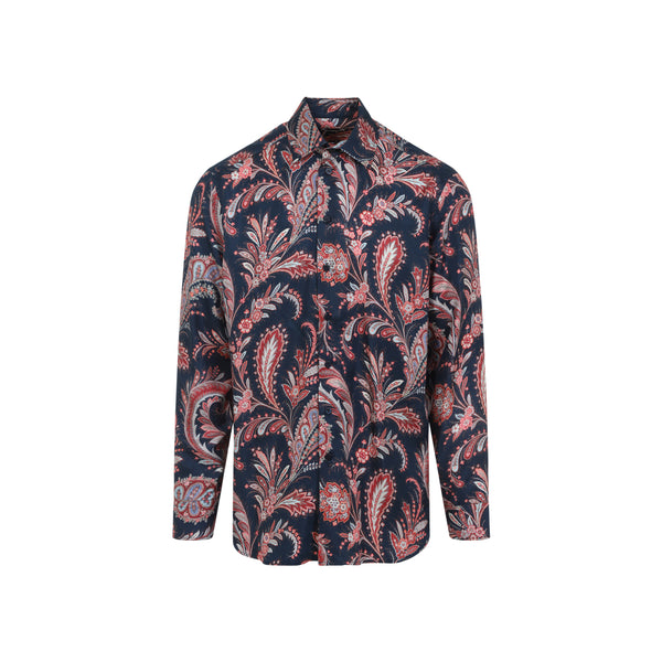Camisa Blue Silk Roma