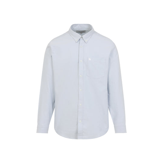 Light Blue Ls C-Logo Cotton Shirt