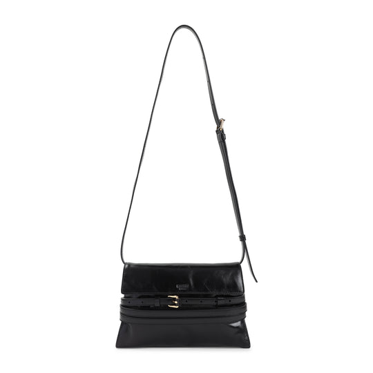 Black Leather Shoulder Bag