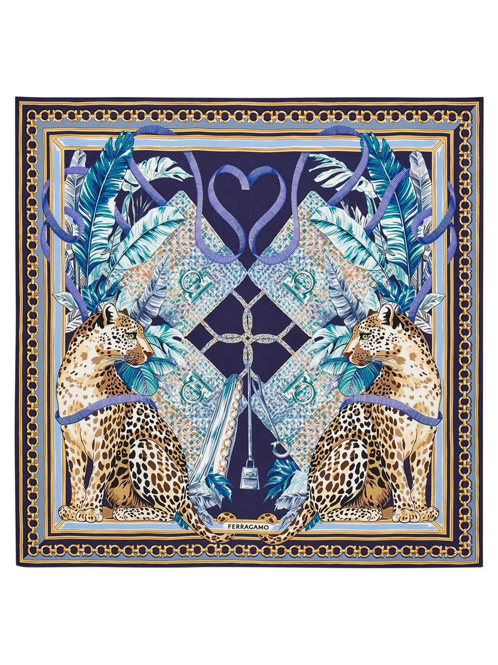 Ferragamo Foulards - Blu | acf4d22a6ad2f5e68237f63ff68ff29090db3d22