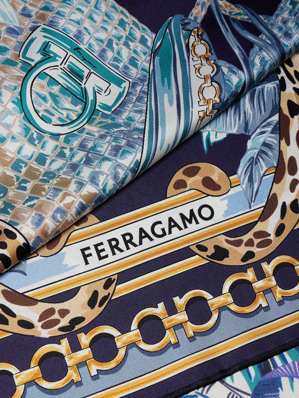 Ferragamo Foulards - Blu | de08f2d7ed2e7b89cf11c7ef7de7b4e887325e6e