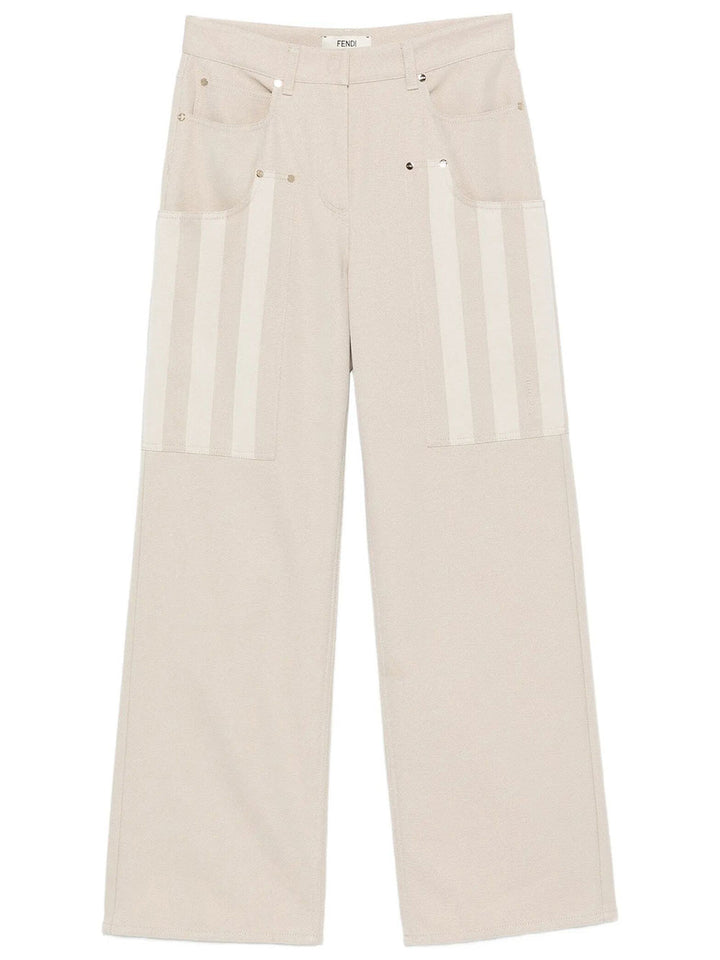 Fendi Wide leg - Nude & Neutrals | 340016346031f61ea9815ae1a6ba4b0f876cebc5