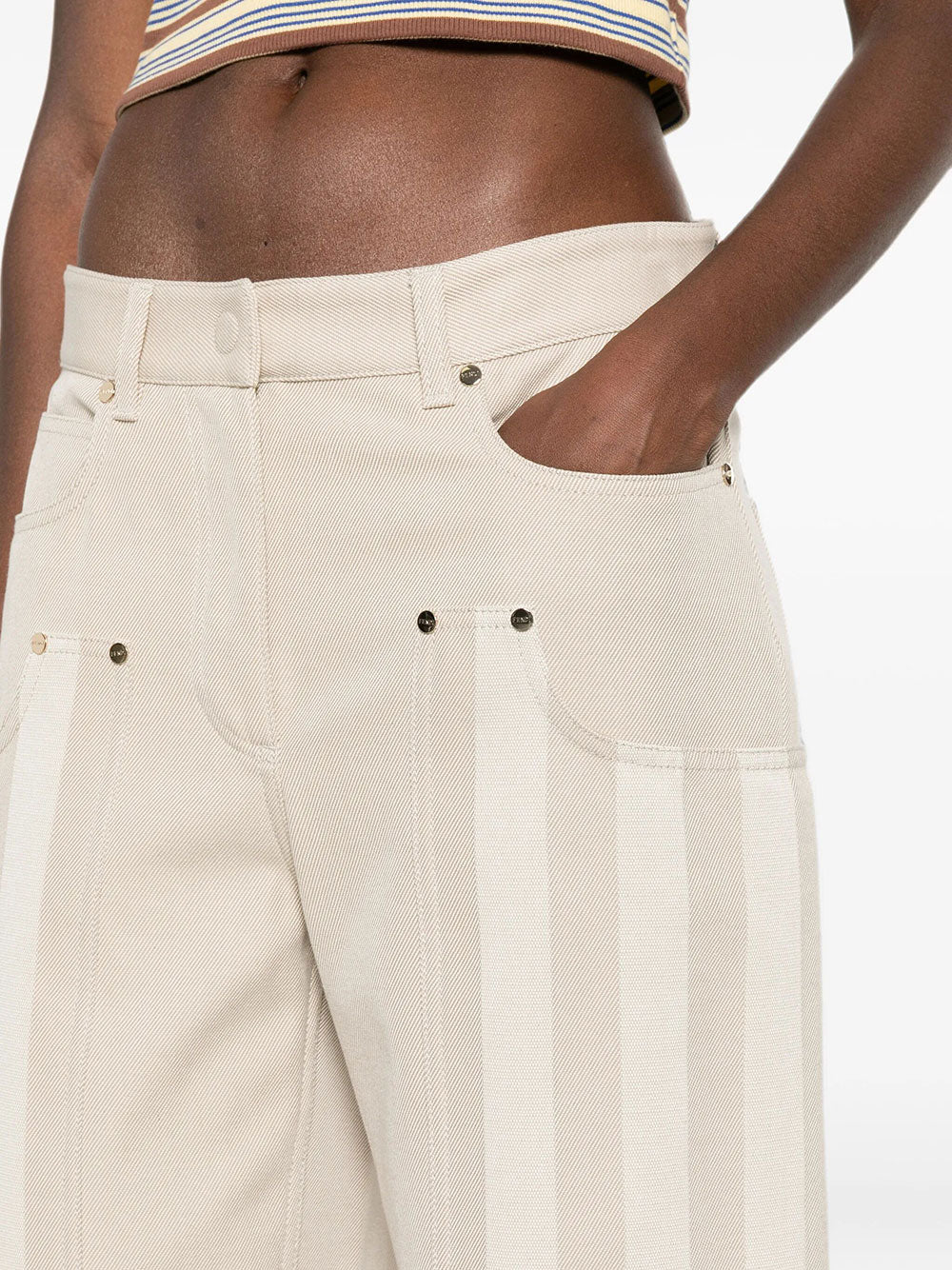 Fendi Wide leg - Nude & Neutrals | 789663415757069a00af57d59c972b6f58bd20d5