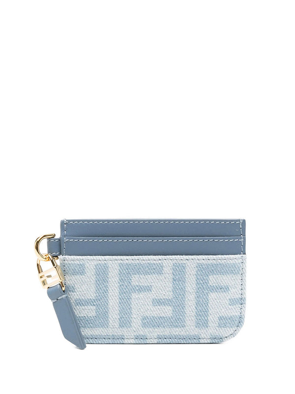 Portacarte Baguette Piatto In Denim Ff