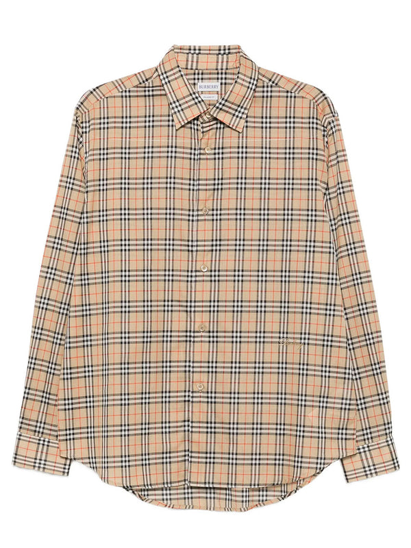 Camicia In Cotone Check Con VestibilitÀ Comoda