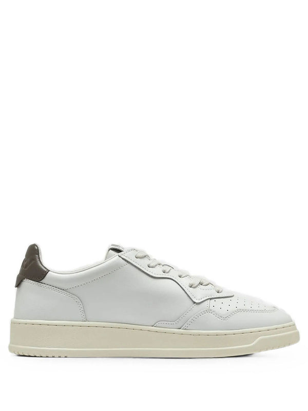 Sneakers Medalist Low In Pelle Bianca E Chocolate