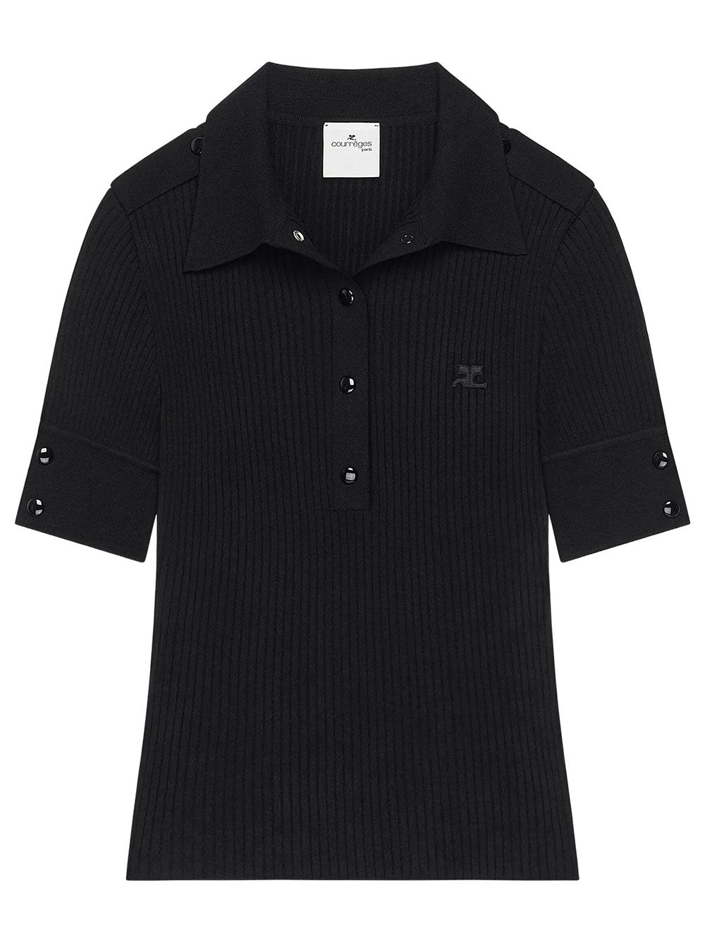 Courreges Polo - Nero | 8855ff6162d0ed3f7221c028d136b0b406307575