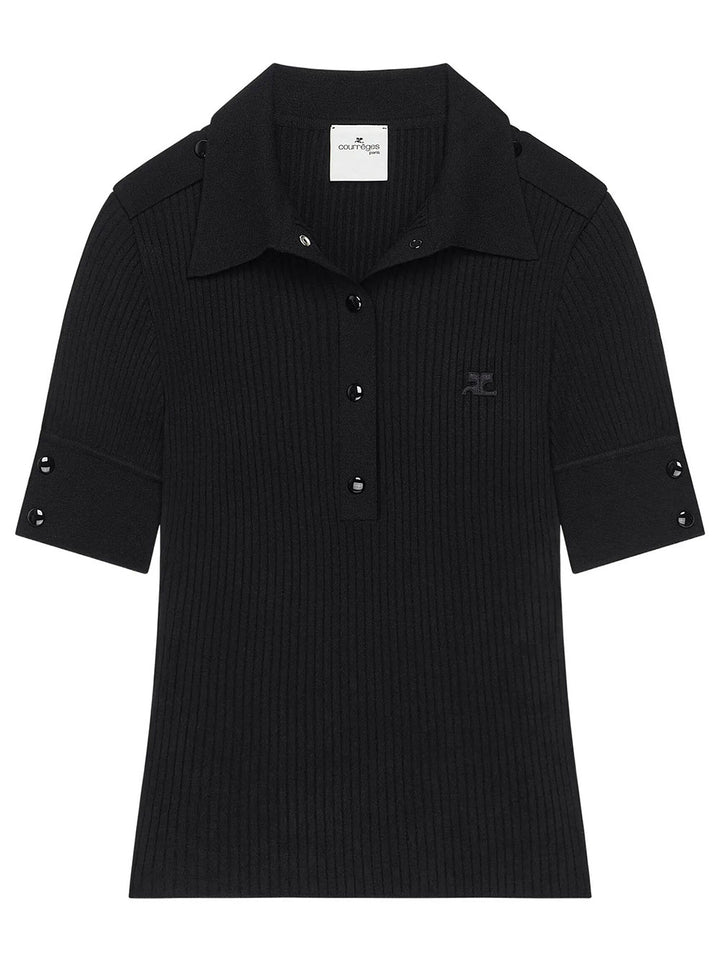 Courreges Polo - Nero | 8855ff6162d0ed3f7221c028d136b0b406307575