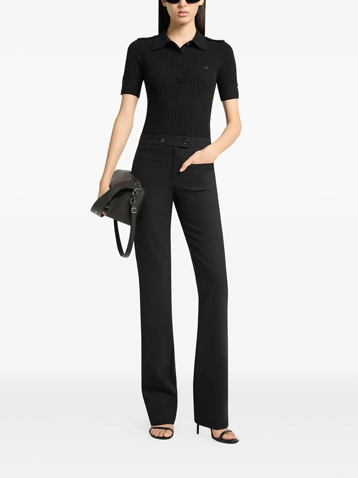 Courreges Polo - Nero | eff31b0e3a3df379ab3e9f9cfacffd6c6c86903f