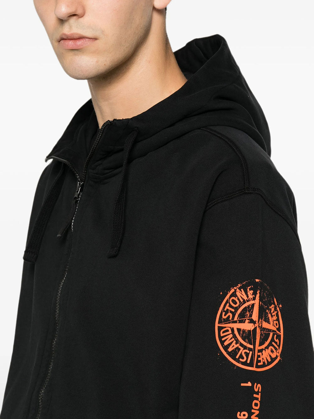 Stone Island Full zip - Nero | 4d142b115cb38acfddfab005ea926aeb6ad693b5