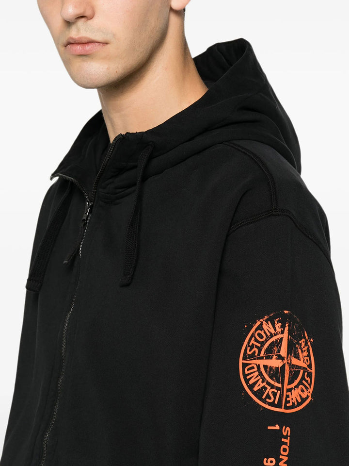 Stone Island Full zip - Nero | 4d142b115cb38acfddfab005ea926aeb6ad693b5